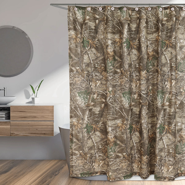 Realtree Edge 100 Polycotton Camouflage & Hunting Camo Shower Curtain